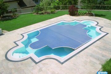 free form rigid slatted automatic pool cover covertech grando MA